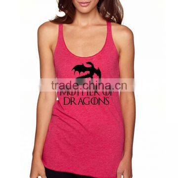 Women 100 Cotton New Model Wholesale Custom Silk Screen Printed Tank Top photo-4