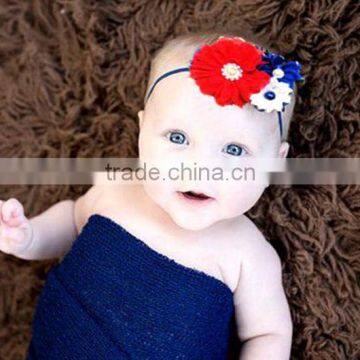 Boutique BABY CHIFFON FLOWER LACE HEADBAND IN STOCK photo-2