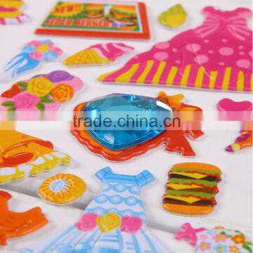 Children Puffy Sticker ,handbag Multicolor Decoration Stikcer Bubble DIY Sticker Foil Sticker photo-5