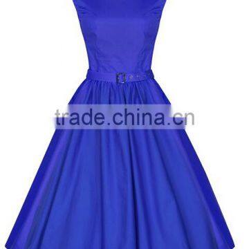 Walson Wholesale Hot New Summer Women Casual Dresses Retro Party Robe Rockabilly 50s Black Vintage Dress photo-5