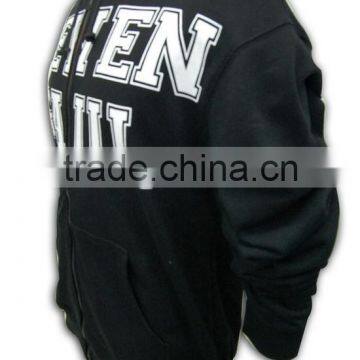 Great Workmanship Screen Print Classic Men Leisure Zipper Sweatshirt photo-2