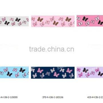 Hi-ana Ribbon 199 Butterfly Print Ribbon Animal Print Ribbon Printed Grosgrain Ribbon photo-2