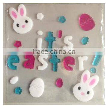 DIY sticky gel window decoration Happy Easter window sticker