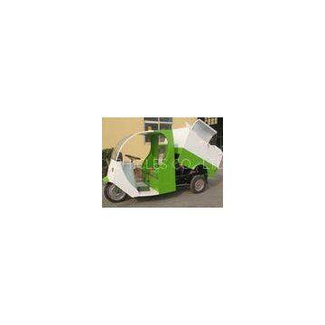 Single Seat Dual 1000W Green Power small garbage collection vehicles for Cleaning