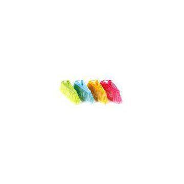 Multi color Hollow Out Plastic Brooms Head Upright Home Cleaning Broom