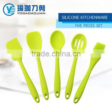 FDA,LFBG Grade Silicone covered Nylon Kitchenware Five Pcs Set