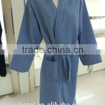 yarn dyed star hotel waffle Bathrobe