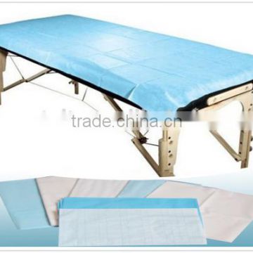 Disposable single bed fitted draw sheet/ medical hospital drape sheet