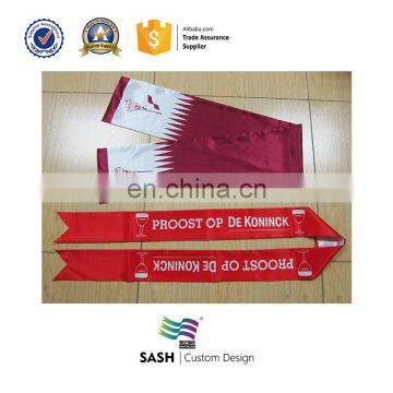 Promotion customized satin sash for wedding or party event