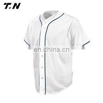 Cheap blank plain baseball jersey white