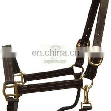 Leather Halter White Stitching MVE - 1054