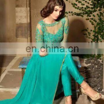 Party wear zari work suit traditional dress for women