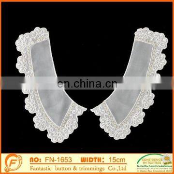 white cotton neck collar for women garments