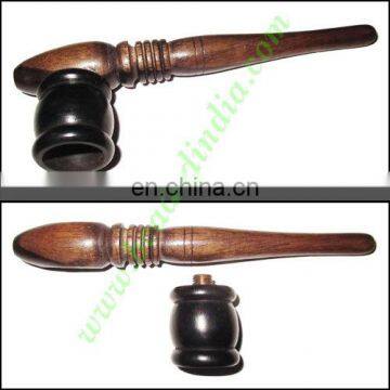 Handmade real ebony wood smoking pipe, size : 5 inch pipe