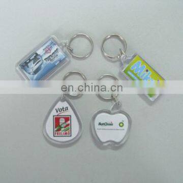 Custom Blank Plastic Key Tag Which Insert Paper photo-4