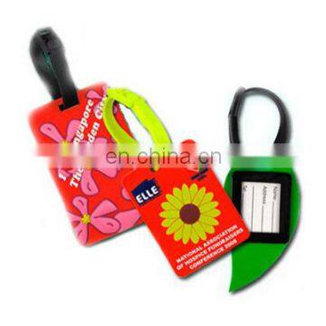 High quality soft pvc luggage tag