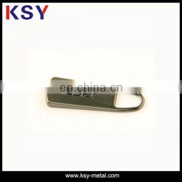 Gold Brush Custom Brand Logo Metal Garments Zipper Puller photo-2