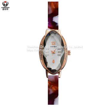 XINBOQIN Factory Custom LOGO Simple Style Fashion Business High Quanlity Women Original Quartz Acetate Watch