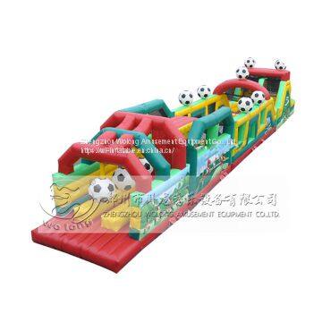 adult inflatable obstacle course , obstacle race inflatable game for sale