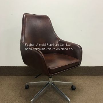 Modern executive leather swivel soft cushion office computer chair