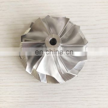 PT58 58.00/76.20mm 6+6 blades point milling turbocharger billet/milling/aluminum 2618 compressor wheel for PT5858CEA/PT5862CEA