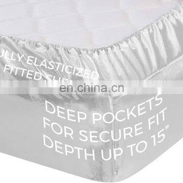 Home Luxury Microfiber Hypoallergenic 100% Polyester Bed Sheets Set Fabric In Pakistan photo-5