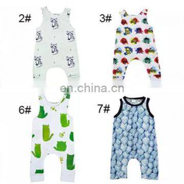 Baby Print Rompers 40+ Designs Boy Girls Cactus Forest Road Newborn Infant Baby Girls Boys Summer Clothes Jumpsuit Playsuits 3-1 photo-2