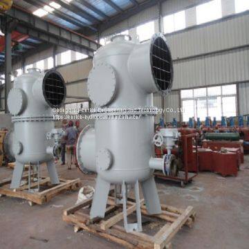 Snya Industry 304 Stainless Steel Double Basket Mesh Cartridge Liquid Water Filter Strainer Purifier Purification Filtration Machine System Two Water Filtration Systems for Technical Water Supply for Hydropower Plant photo-3