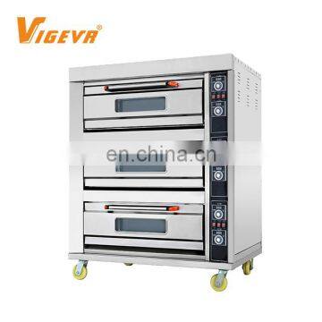 3 Deck 6 Tray Commercial Electric Bread Pizza Industrial Baking Oven For Bakery photo-3