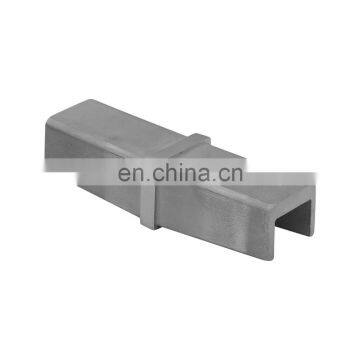 Square style Stainless steel slot U channel tube vertical fittings