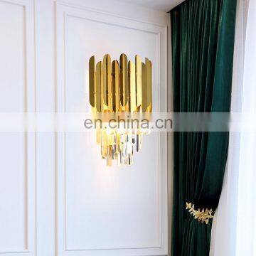 2021 Luxury Restaurant Hotel Home Bedside Modern Wall Mounted LED Crystal Wall Light photo-5