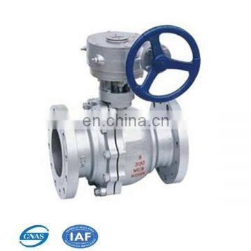 A216 wcb side entry floating Q41F-16c ball valve with gearbox