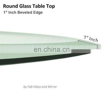 Round Table Tops Table Tops Tempered Glass Clear Polished Edges Round Glass