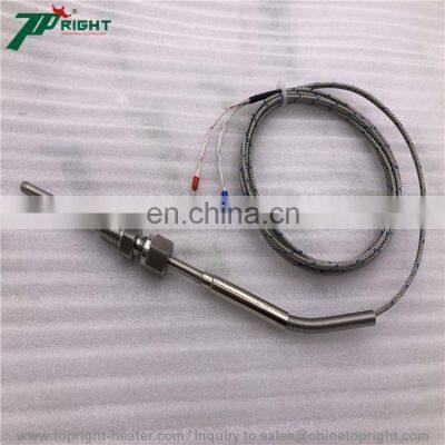 4.5*100mm of Thermocouple K Type With Corrugated Hose Lead Cable Length in 500/1000/1500mm photo-3