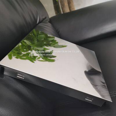 Mould-Proof Stainless Steel 304 Ceiling for Food Factory Canteen Chemical Factory 8K Mirror Metal Ceiling