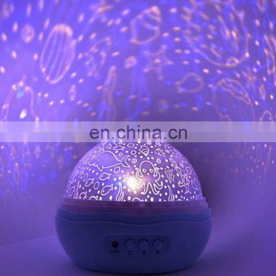 Rotary Projector Moon Lamp Led Colorful Night Lights for Kids photo-4
