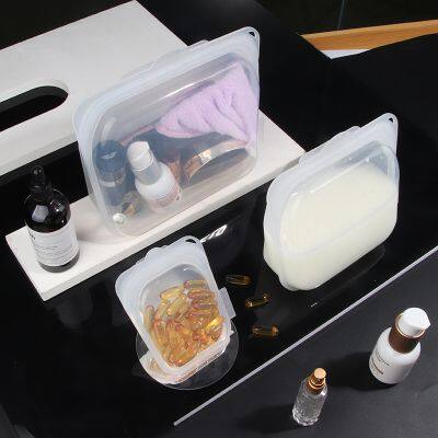 Bundle 3-Pack Stand-up Reusable Silicone Food Grade Storage Bags photo-5