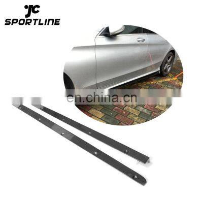 C Type Carbon Fiber Front Side Skirt Bumpers for Mercedes Ben z W205 Only