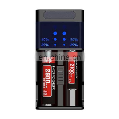 Smart USB Fast Charging LCD display 1.2v 3.7V 26650 16340 14500 10440 18500 18650 Battery Charger