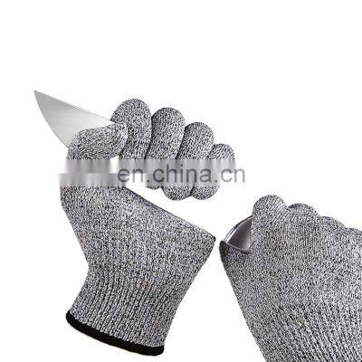 Food Grade Hand Protection Anti Cut Gloves Guantes Anticorte Level 5 Cut Resistant Gloves Work Safety Gloves for Kitchen Yard