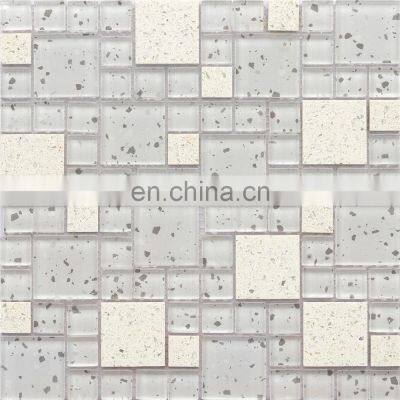8mm Thickness Hotel Project Mixed Material Mosaic Tile Mosaic Pins Pastilha Glass Mosaic Tile photo-2