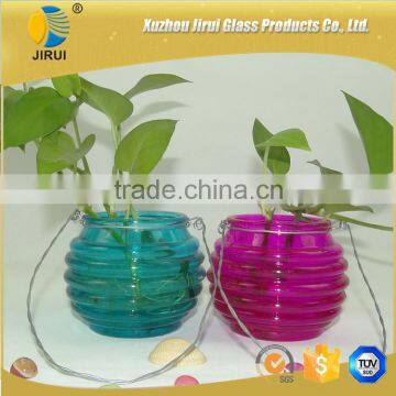 300ml Embossed Glass Candle Jars