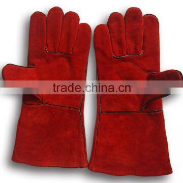 cow split leather welding gloves / welders gloves