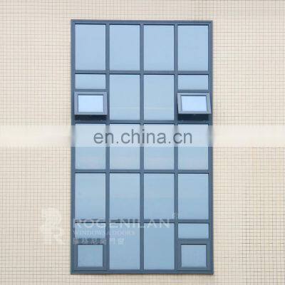 ROGENILAN 100 series thermal break tempered glass aluminum fixed window in china