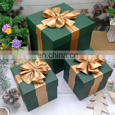 Kraft Paper Christmas Presents Display Stand Cardboard Box Family Boyfriend Girlfriend Doll Gift Packaging Boxes Wholesale