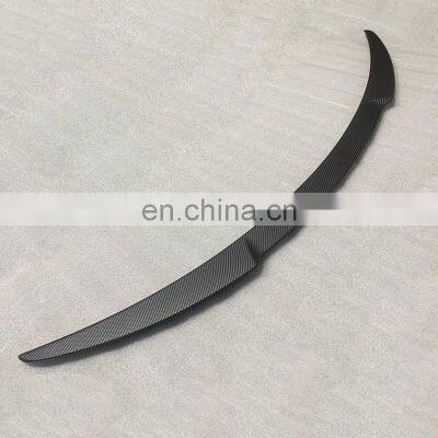 Real Carbon Fiber Rear Roof Spoiler For Tesla Model Y Sport Utility Exterior Accessories 2021 photo-4