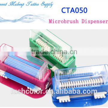 Hot sale permanent makeup accessories microbrush cotton swab dispenser