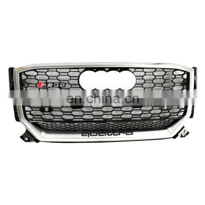 Replacement RSQ2 car accessories frame quattro style front bumper grille for Audi Q2 center honeycomb grills 2017-2019