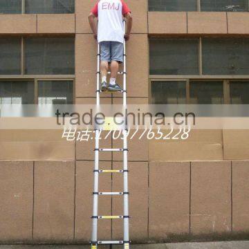 EN131 approved 3.8M aluminium telescopic ladder