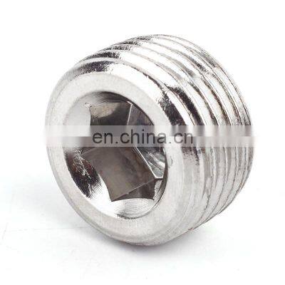 SNS BD Series Brass Male Threaded Pneumatic Connector Easy Choke Head Block Copper Pipe Light Fitting photo-3